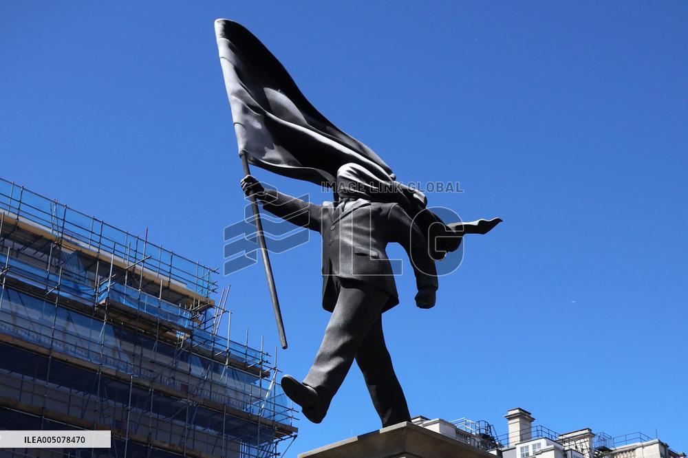Banksy statue in London