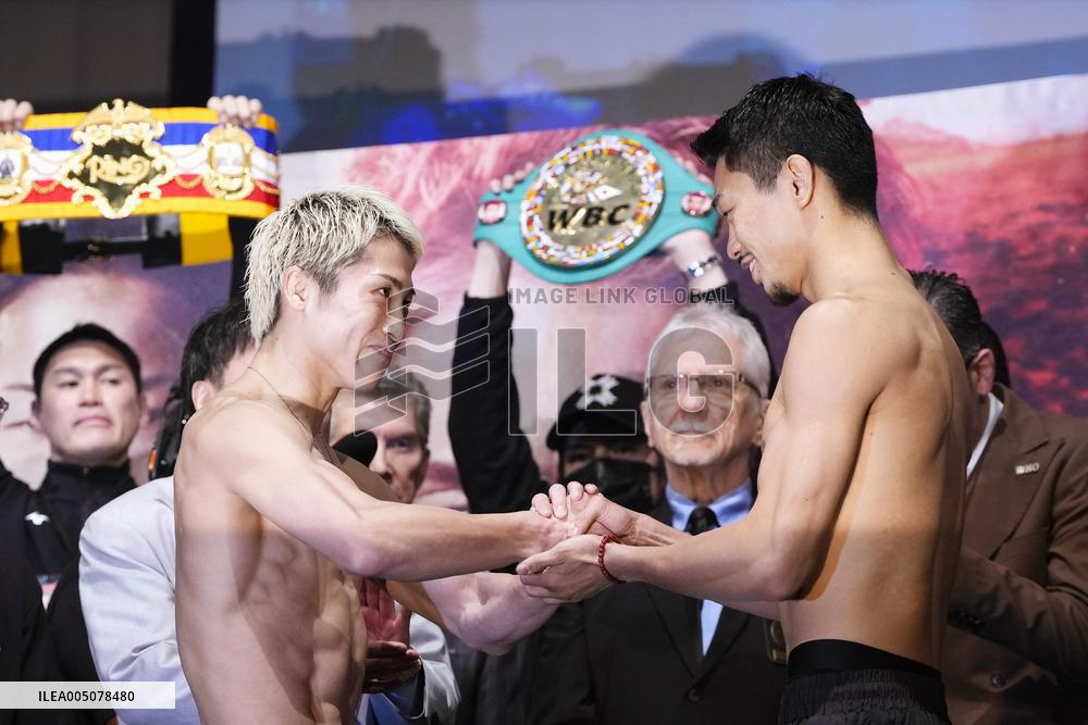 Boxing: Weigh-in for Inoue-Nakatani world title bout