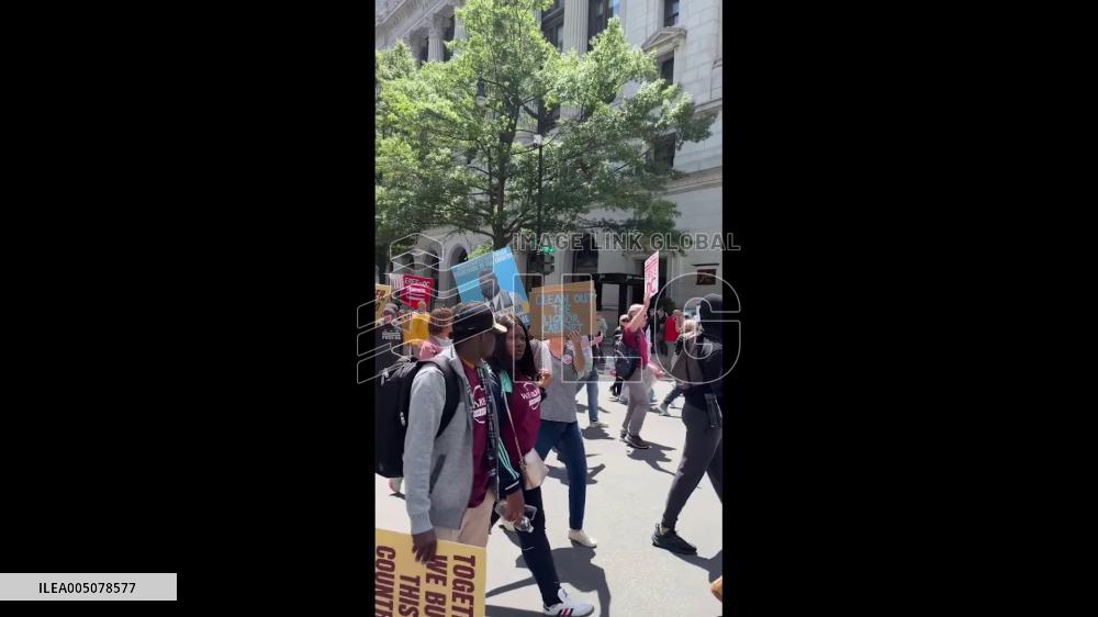 US: May Day Strong Protest in D.C., Demanding ‘Workers Over Billionaires’