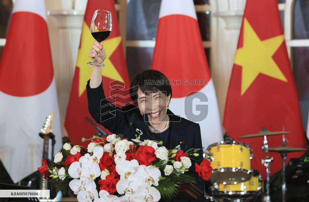 Japan PM Takaichi in Hanoi