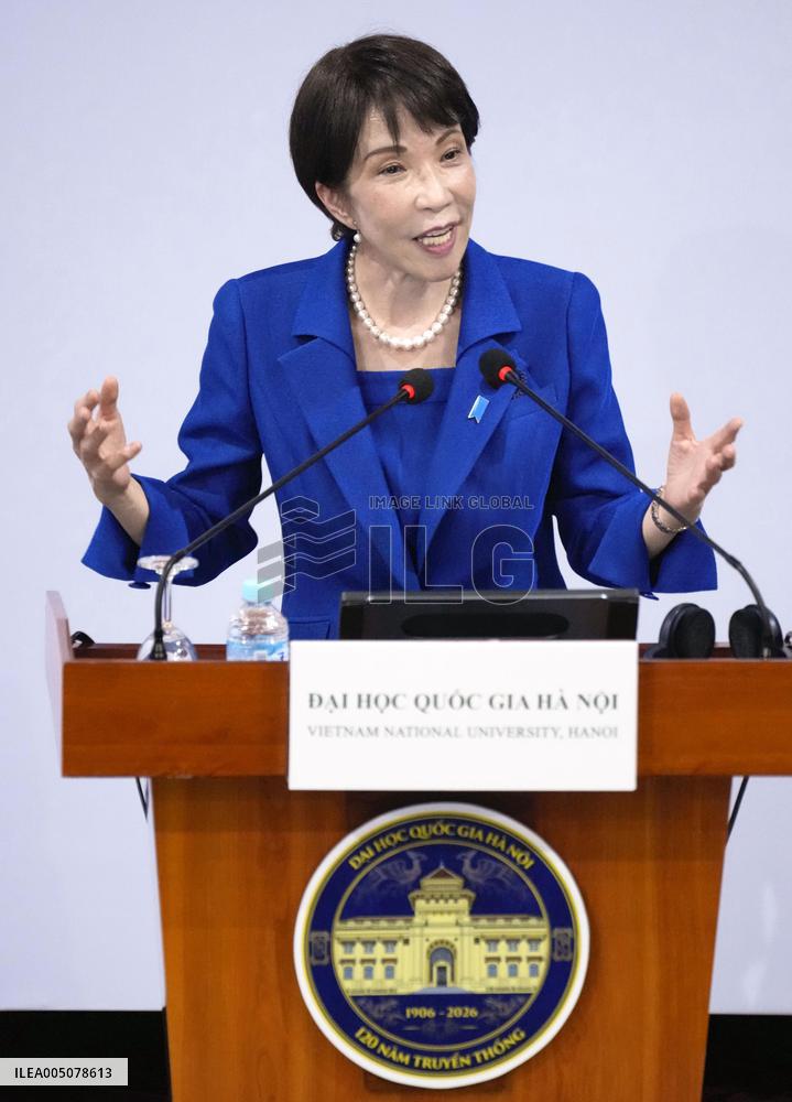 Japan PM Takaichi in Hanoi
