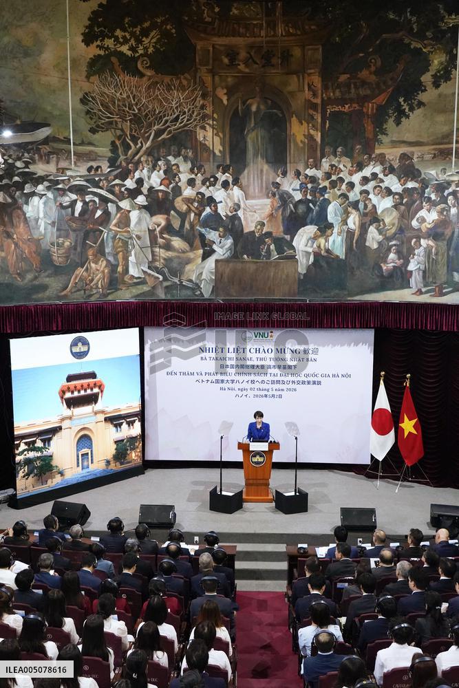 Japan PM Takaichi in Hanoi