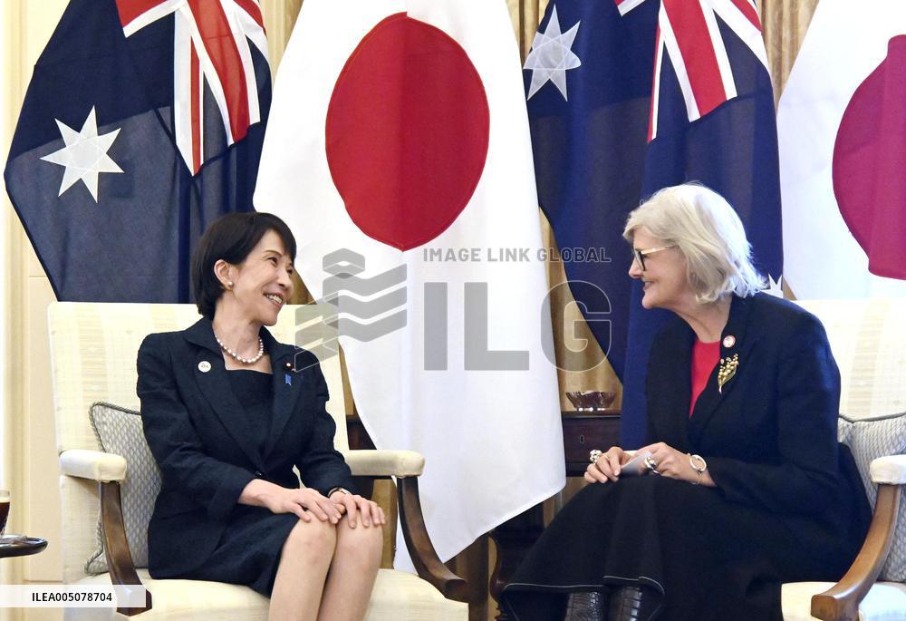 Japan PM Takaichi in Canberra