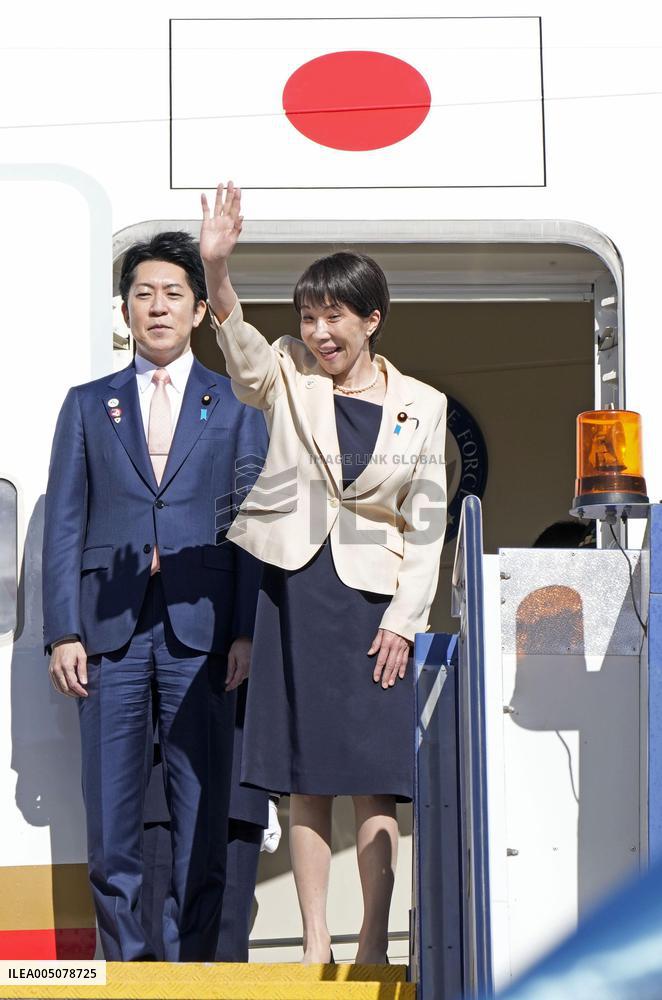 Japan PM Takaichi leaves Canberra