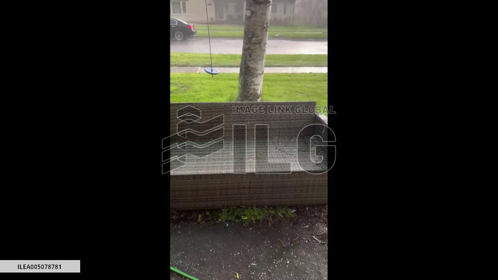 US: Thunderstorms Bring Hail to Southern Michigan