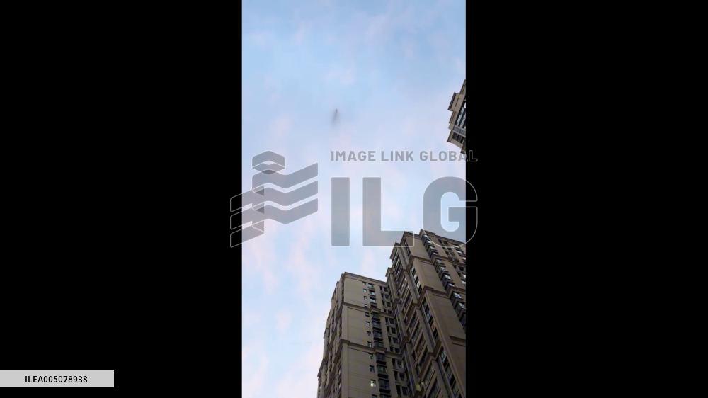 China: Mysterious Black Object Captured Hovering Over Xi’an Skyline