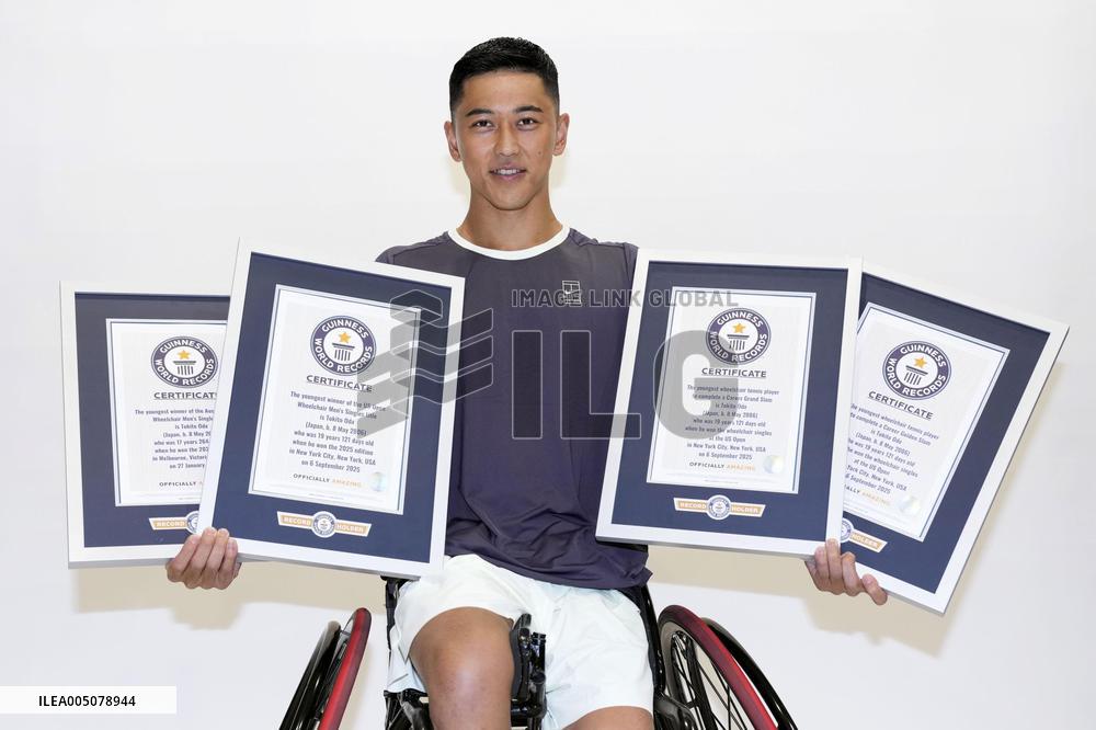 Wheelchair Tennis: Oda awarded 4 additional Guinness records