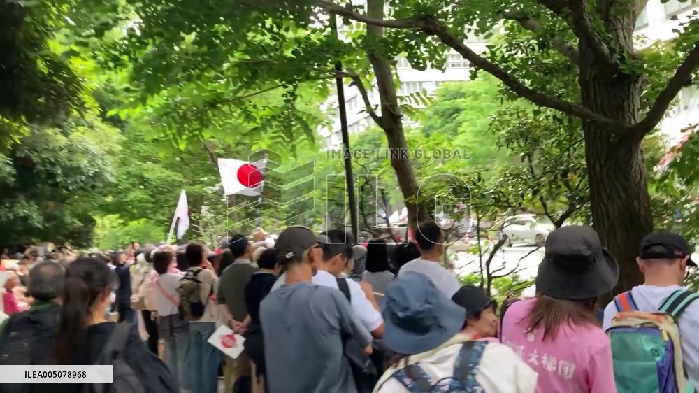 Japan: Protest Against Globalization and WHO Withdrawal Held Outside Ministry of Health 2