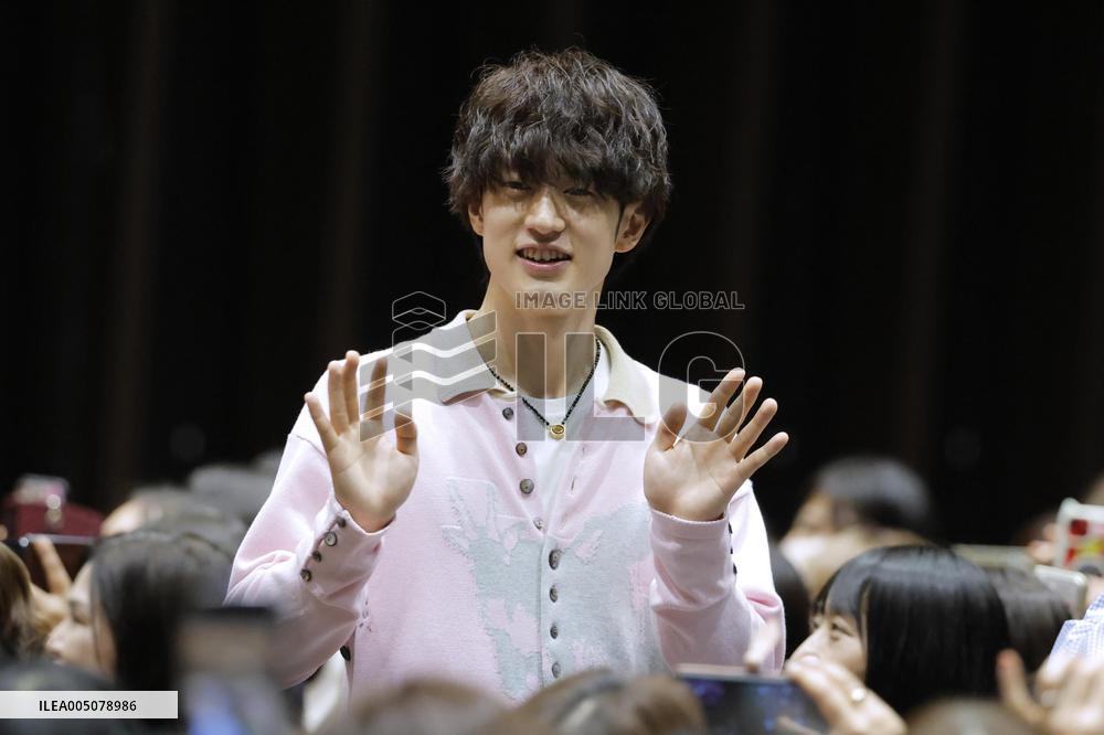 Figure skater Yamamoto at talk event