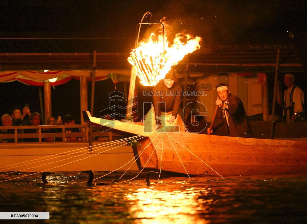Opening of cormorant fishing season in central Japan