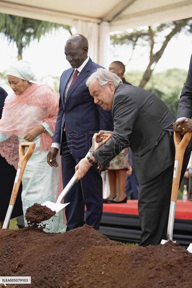 Groundbreaking ceremony for U.N. hall in Nairobi