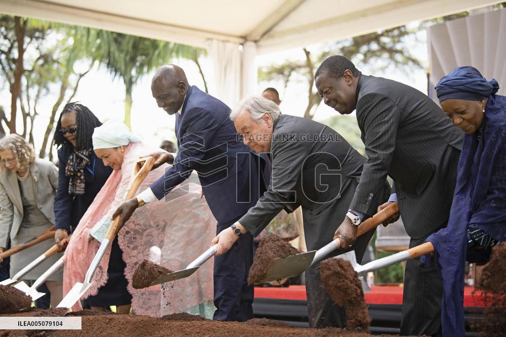 Groundbreaking ceremony for U.N. hall in Nairobi