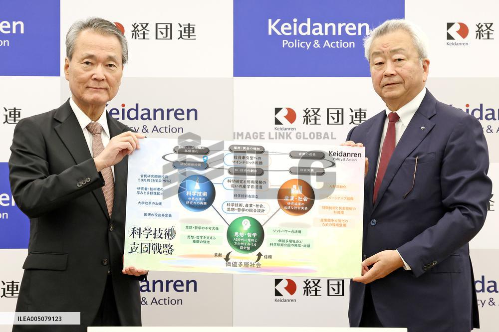 Keidanren Press Conference on the Release of Its “Strategy for a Science and Technology-Driven Nation” Proposal