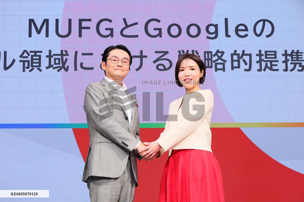 Mitsubishi UFJ Financial Group (MUFG) Holds Press Conference on Partnership with Google