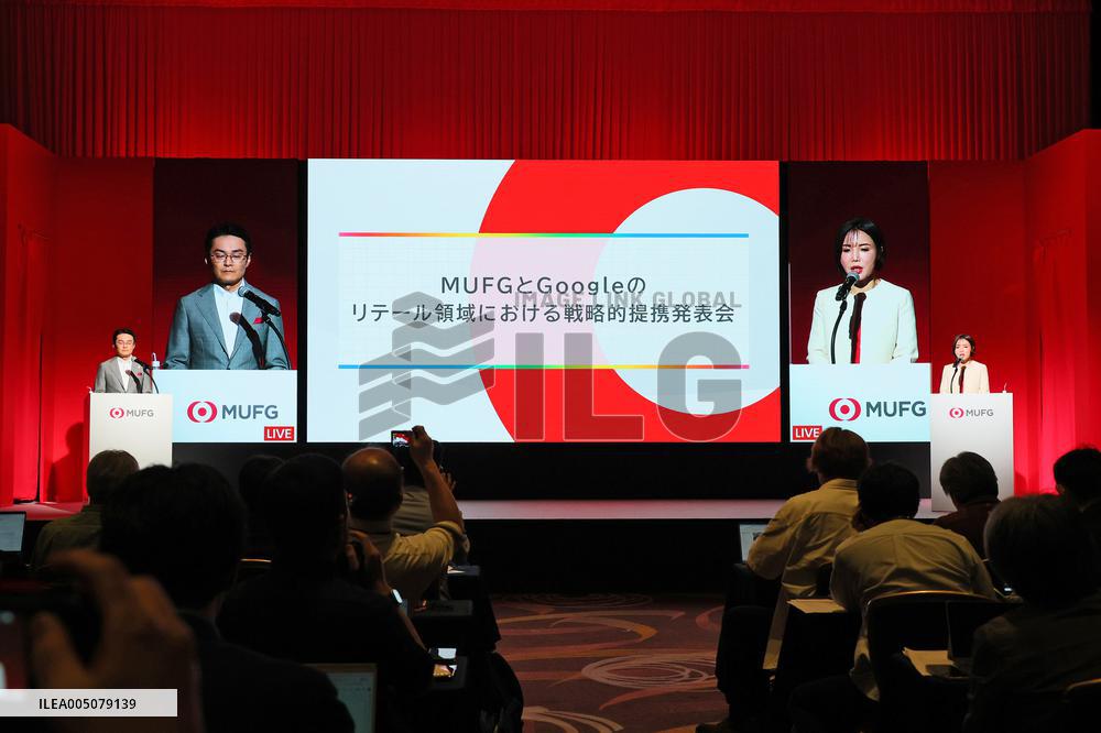 Mitsubishi UFJ Financial Group (MUFG) Holds Press Conference on Partnership with Google