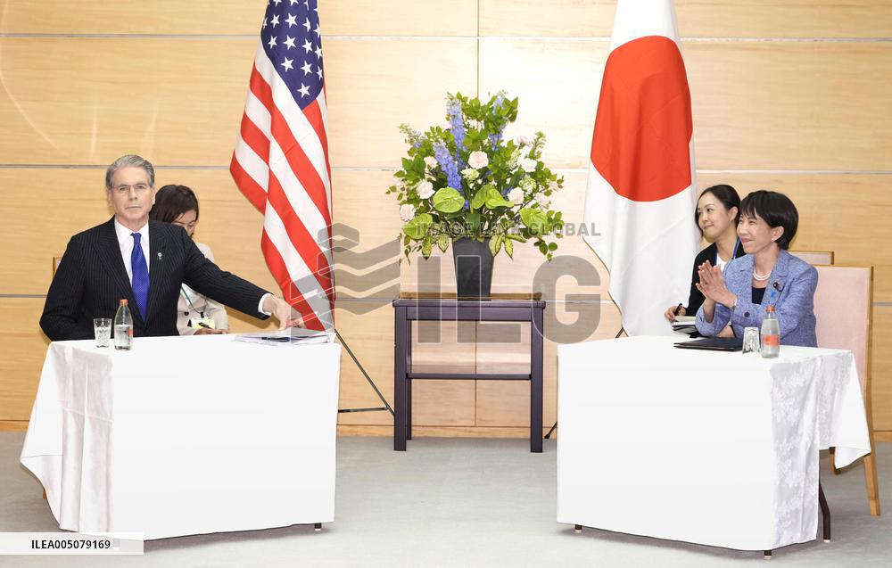 Japan PM Takaichi meets with U.S. Treasury Secretary Bessent