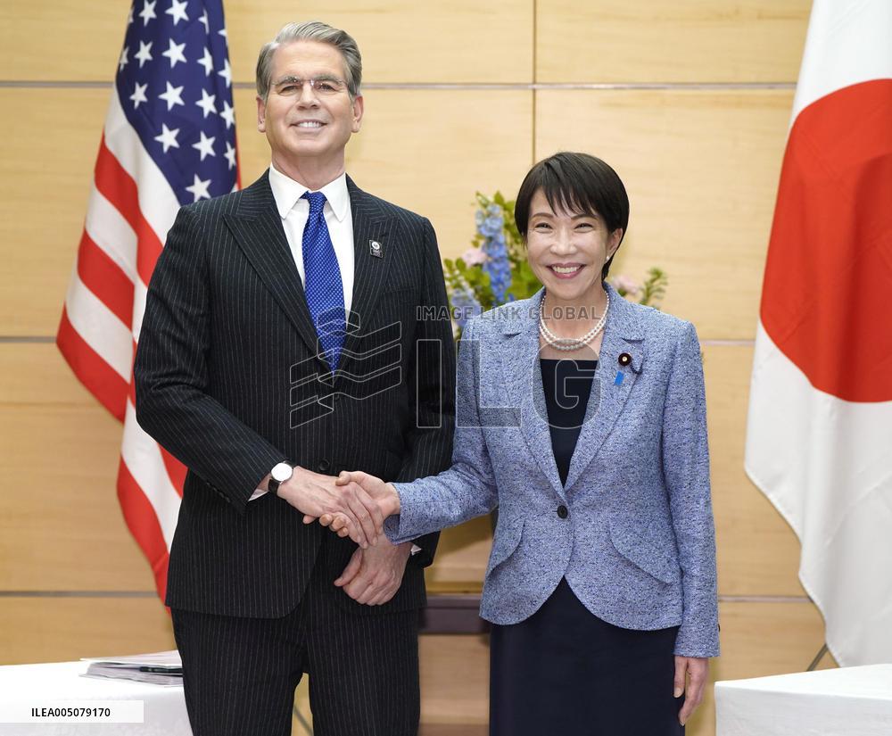 Japan PM Takaichi meets with U.S. Treasury Secretary Bessent