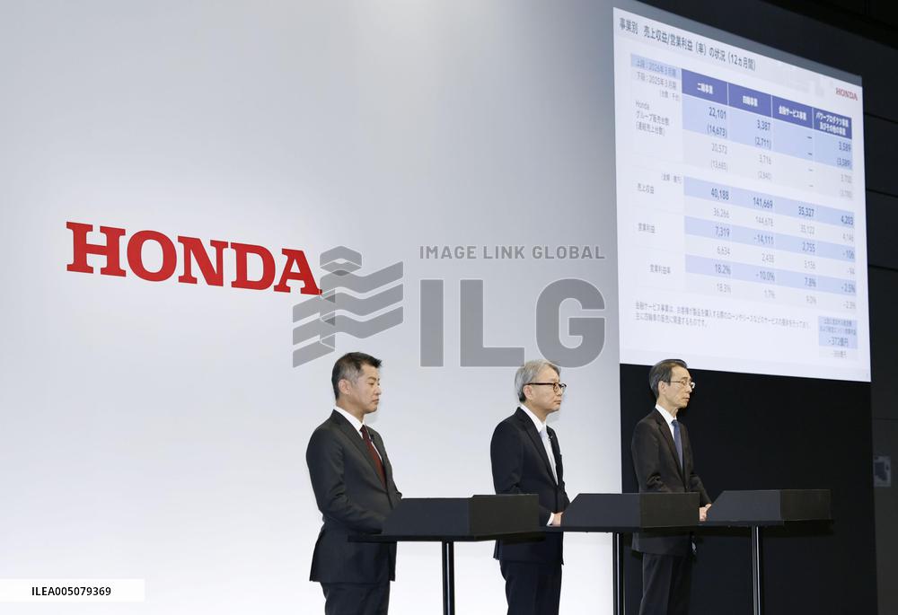 Honda's earnings results for FY 2025