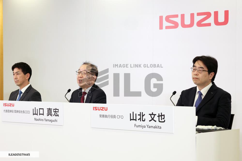 Isuzu Motors Press Conference on Financial Results for the Fiscal Year Ending March 2026
