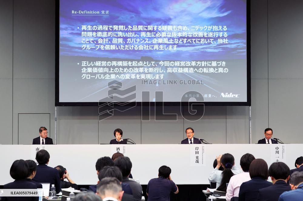 Nidec Press Conference on Quality Fraud
