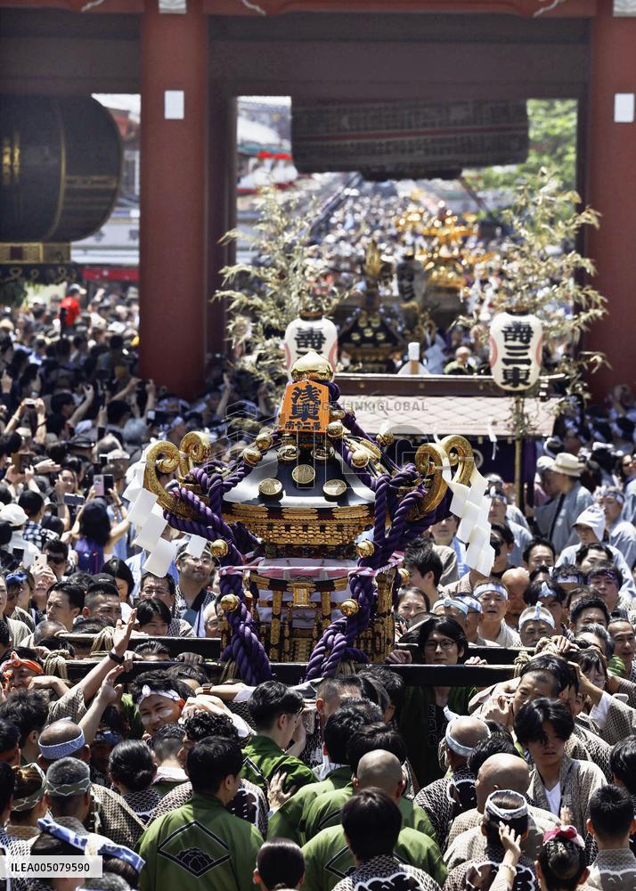 Sanja festival in Tokyo's Asakusa