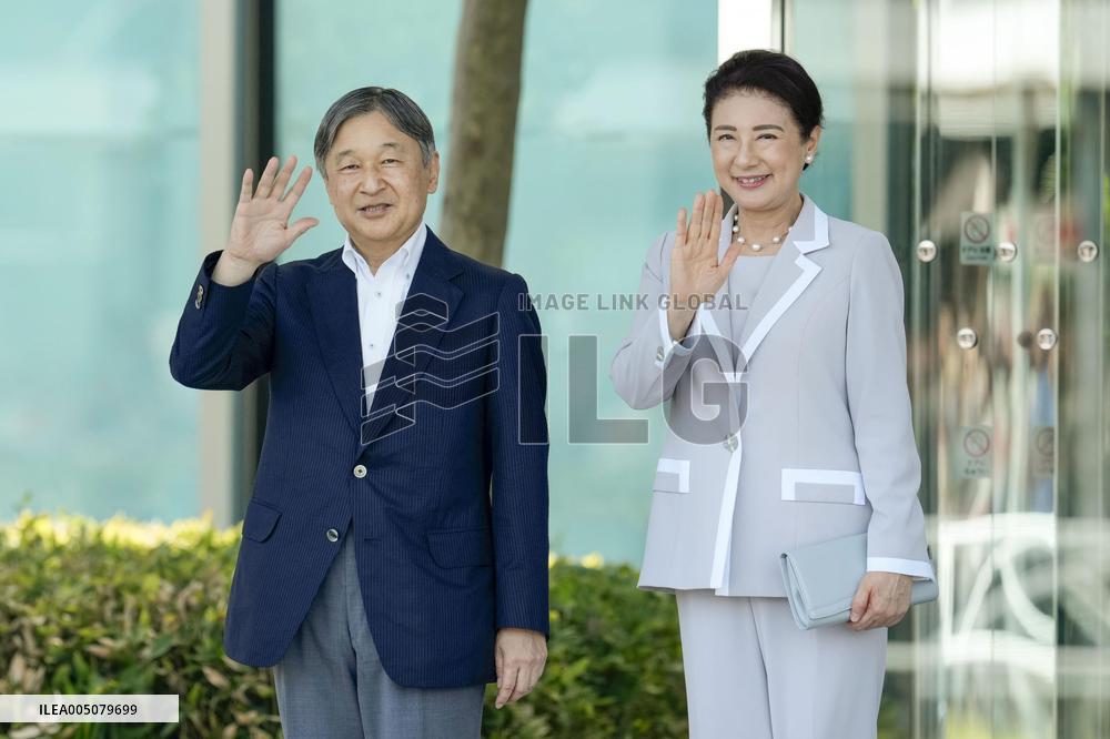 Japan emperor, empress visit Ehime