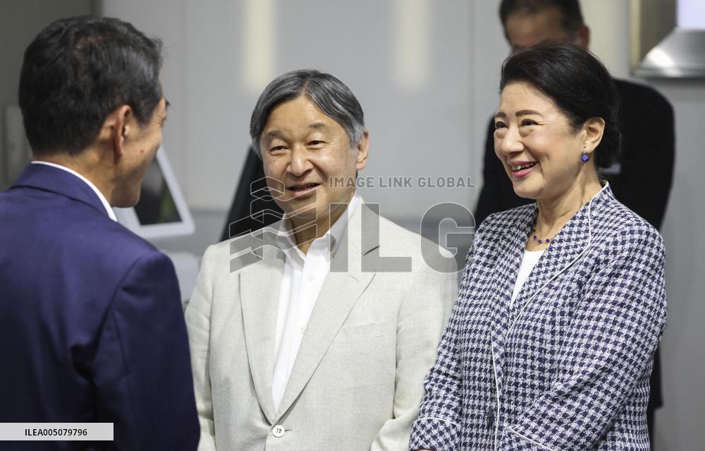 Japan emperor, empress leave Ehime