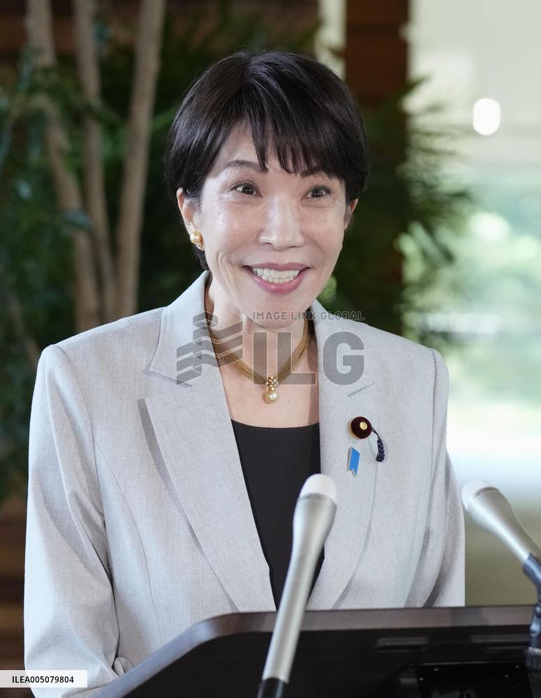 Japan PM Takaichi ahead of trip to S. Korea