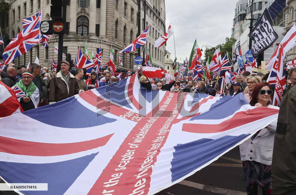 Britain far-right rally