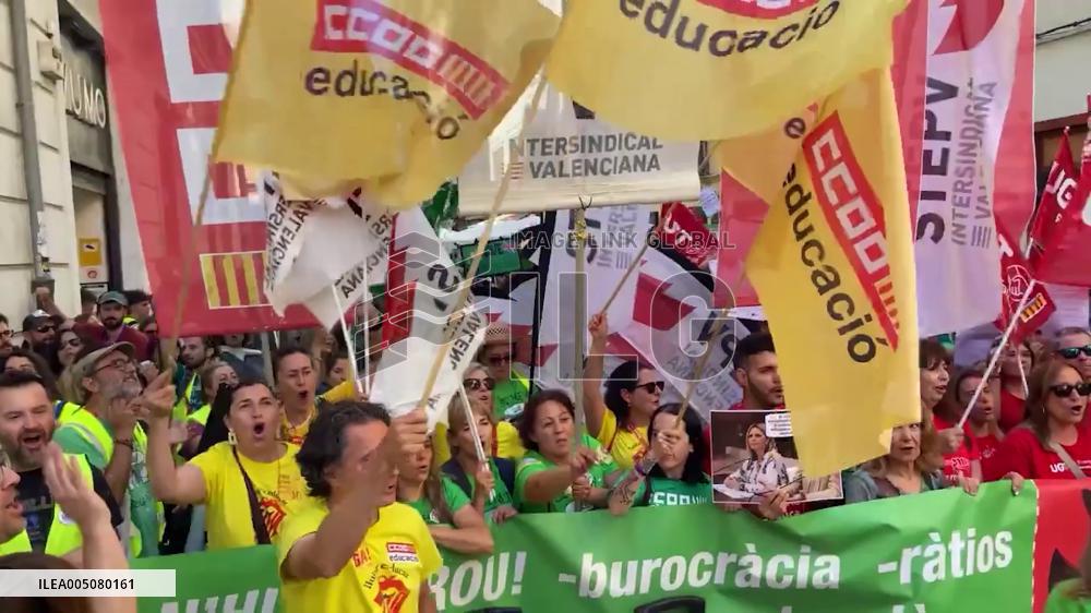 Spain: Valencia Teachers’ Indefinite Strike Continues as Talks Collapse 2