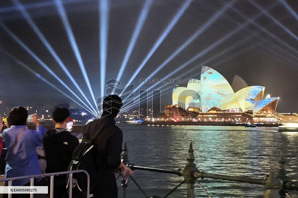 Light festival in Sydney
