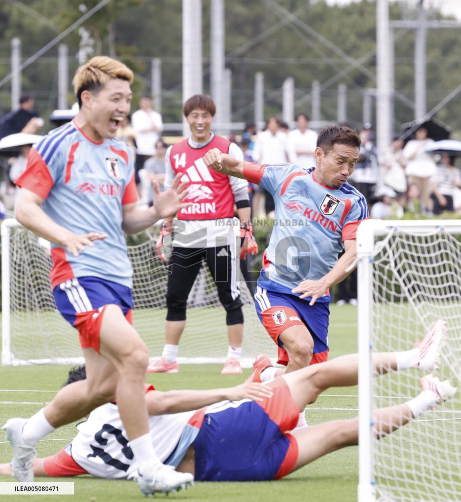 Football: Japan team train for 2026 World Cup