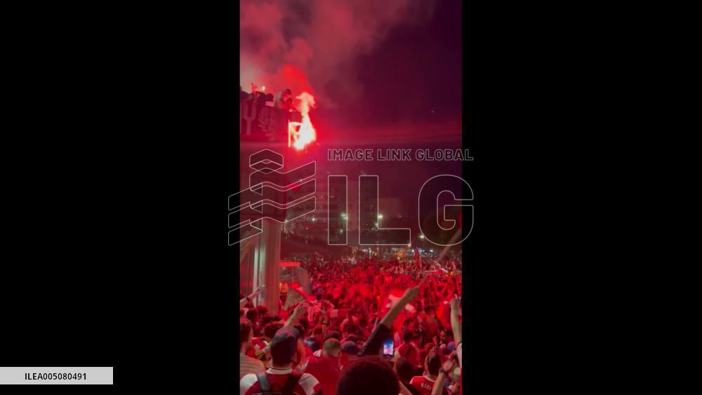 UK: Arsenal Supporters Celebrate Premier League Title Win 3
