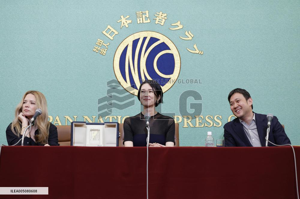 Cannes winners at press conference in Tokyo