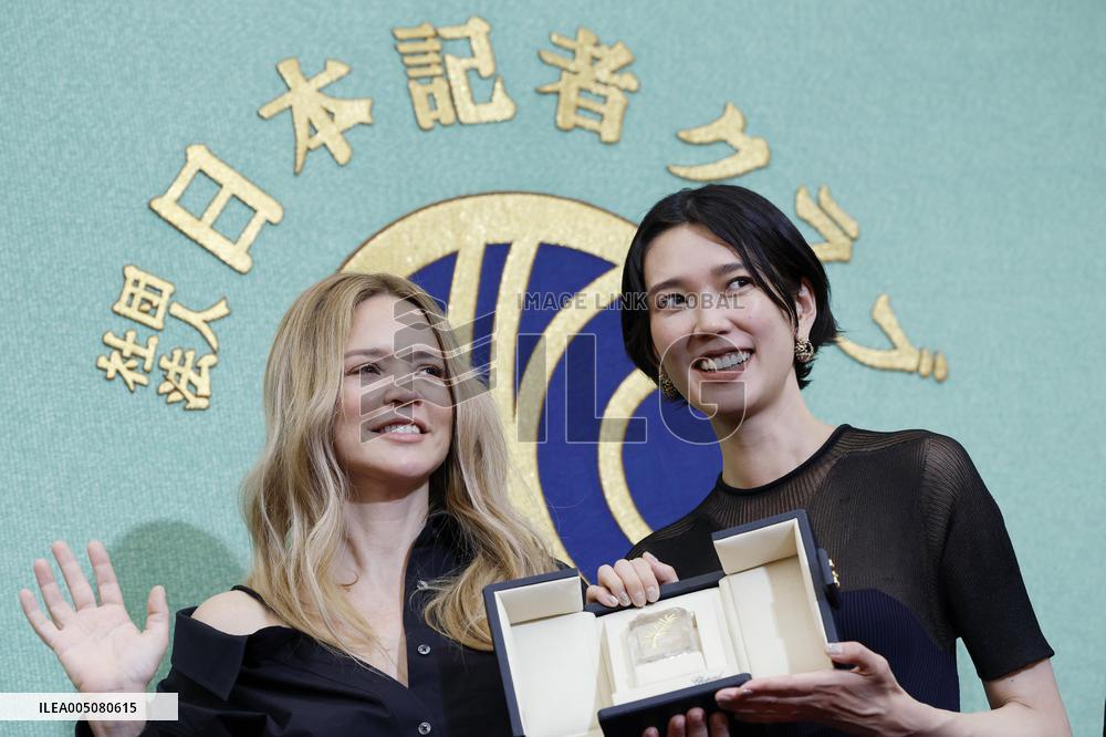 Cannes winners at press conference in Tokyo