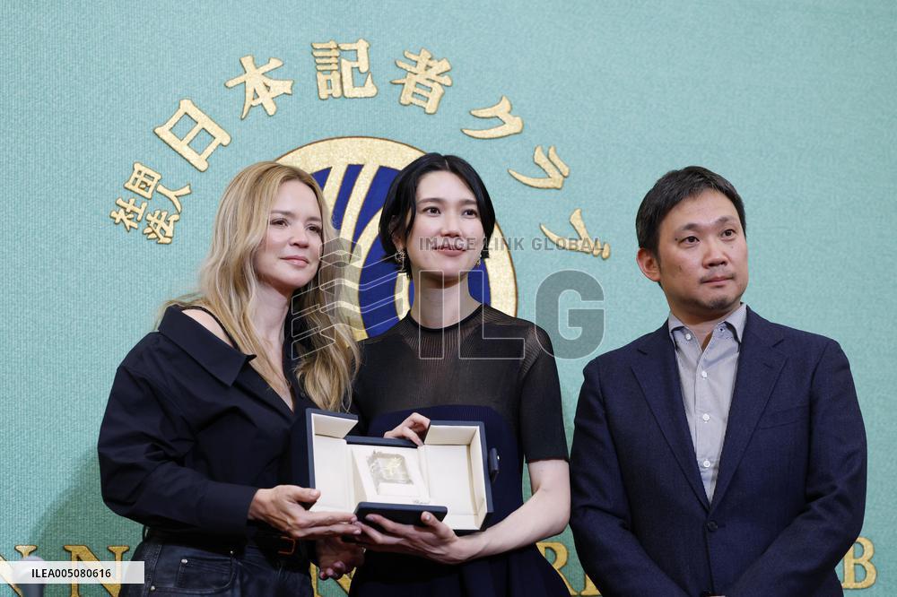 Cannes winners at press conference in Tokyo