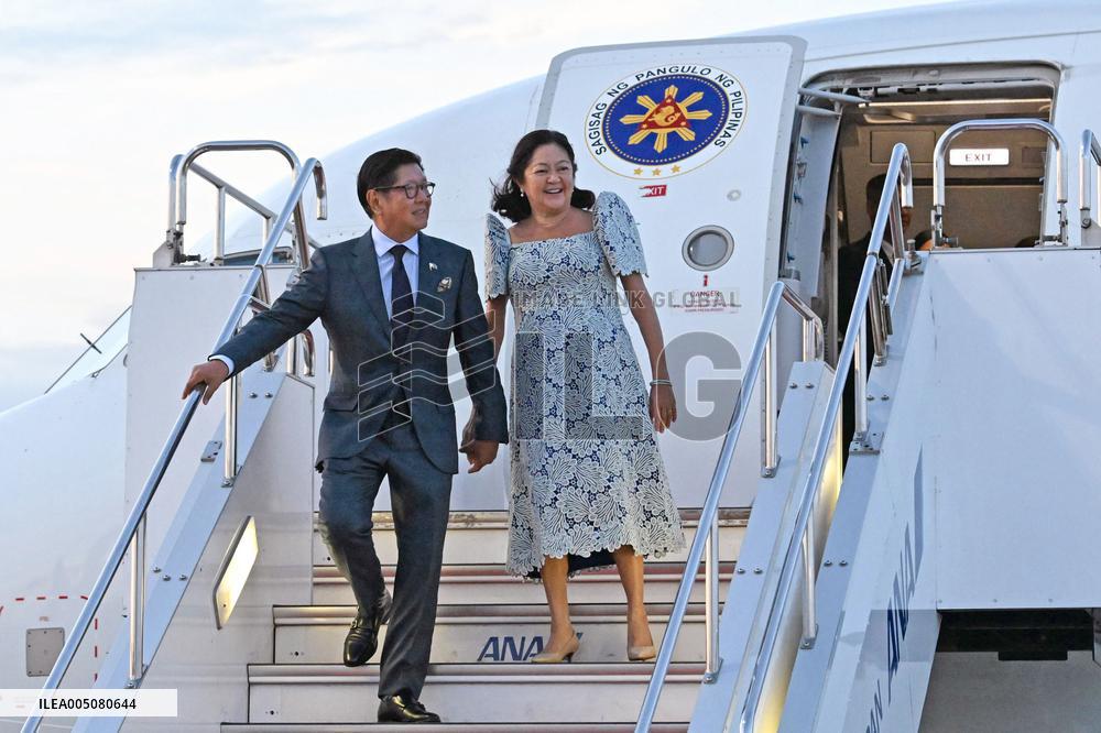 Philippine President Marcos Jr. arrives in Japan
