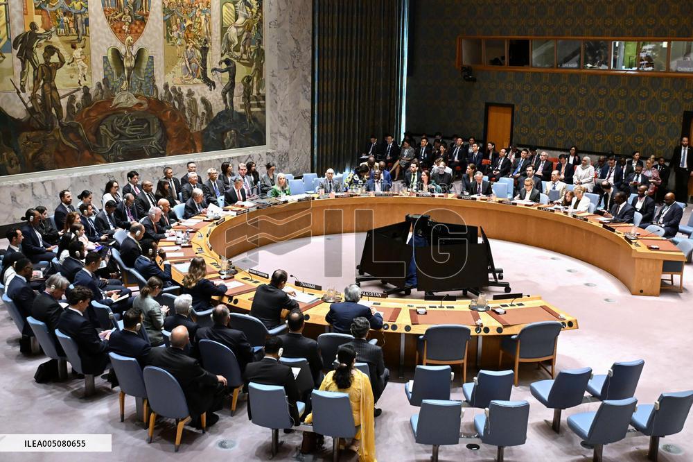 China Foreign Minister Wang at U.N. Security Council