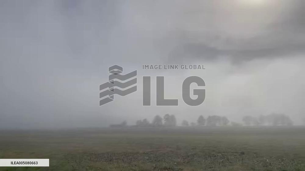 US: Morning Fog Blankets Northeastern Indiana on Memorial Day