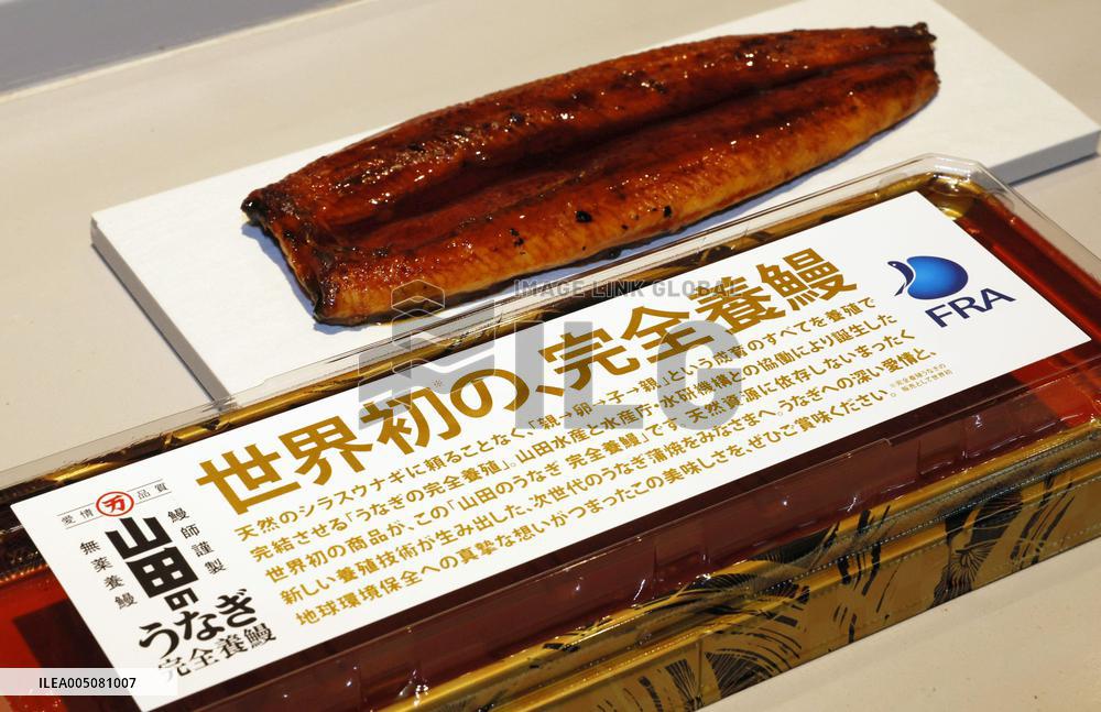 Launch of 1st sales of fully farmed eels