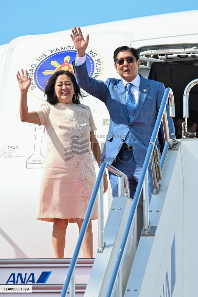 Philippine President Marcos Jr. leaves Japan