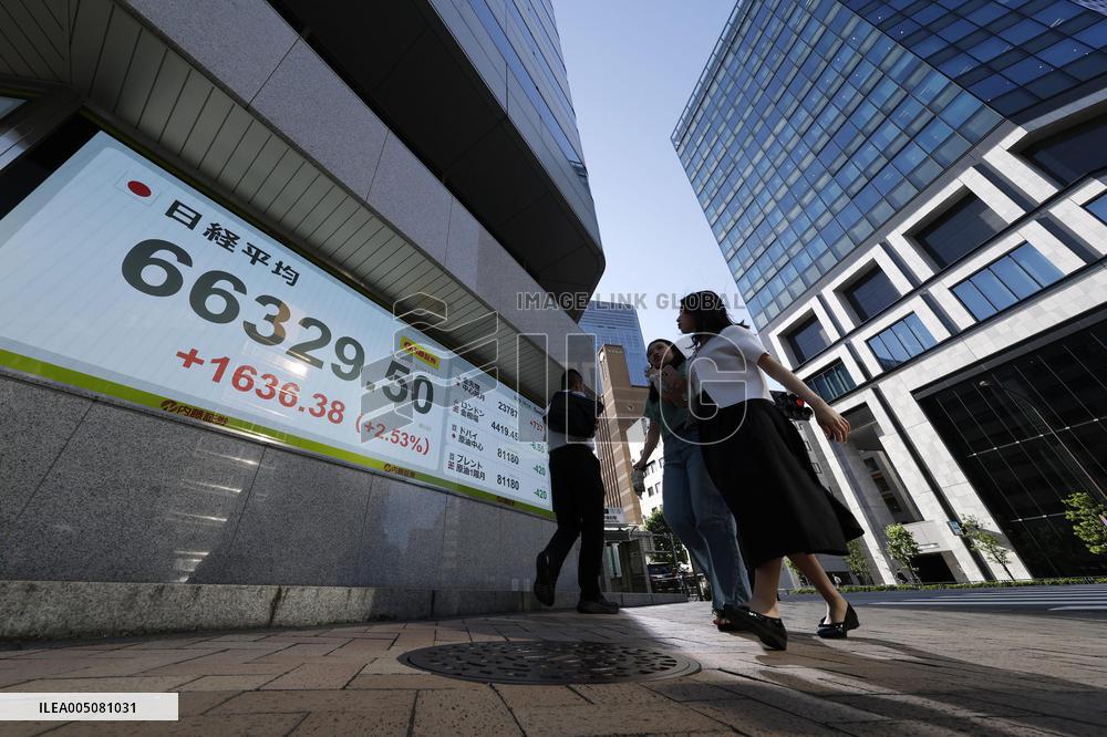 Nikkei index hits fresh closing high