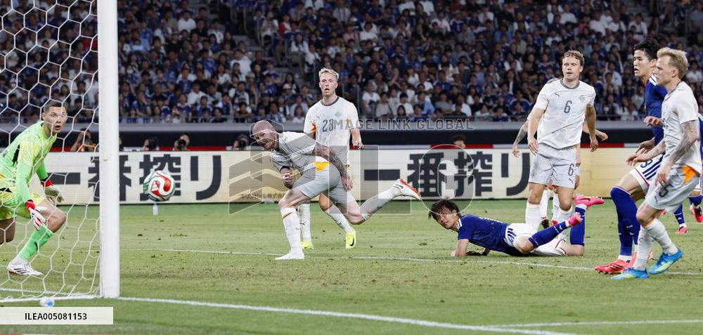 Football: Japan vs. Iceland