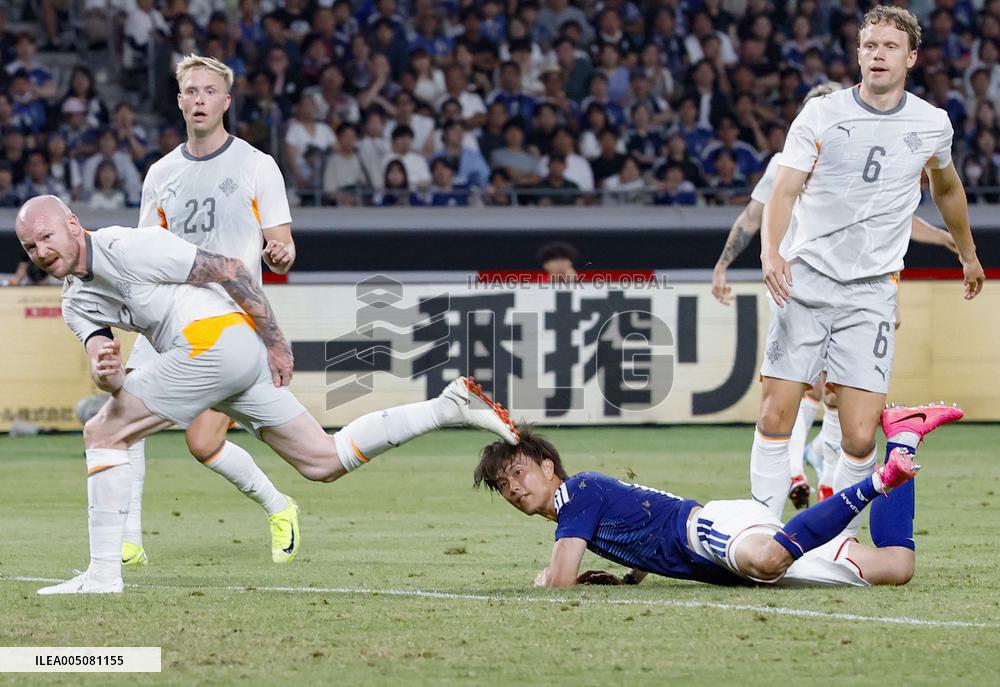 Football: Japan vs. Iceland
