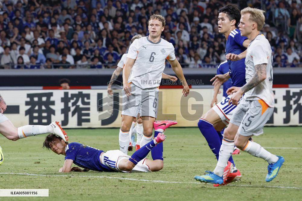 Football: Japan vs. Iceland