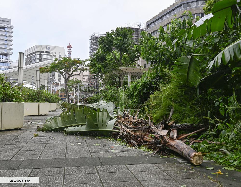 Powerful typhoon hits Japan