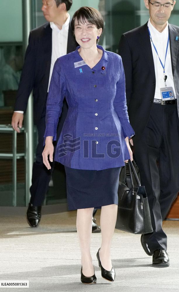 Japan PM Takaichi in Okinawa cloth