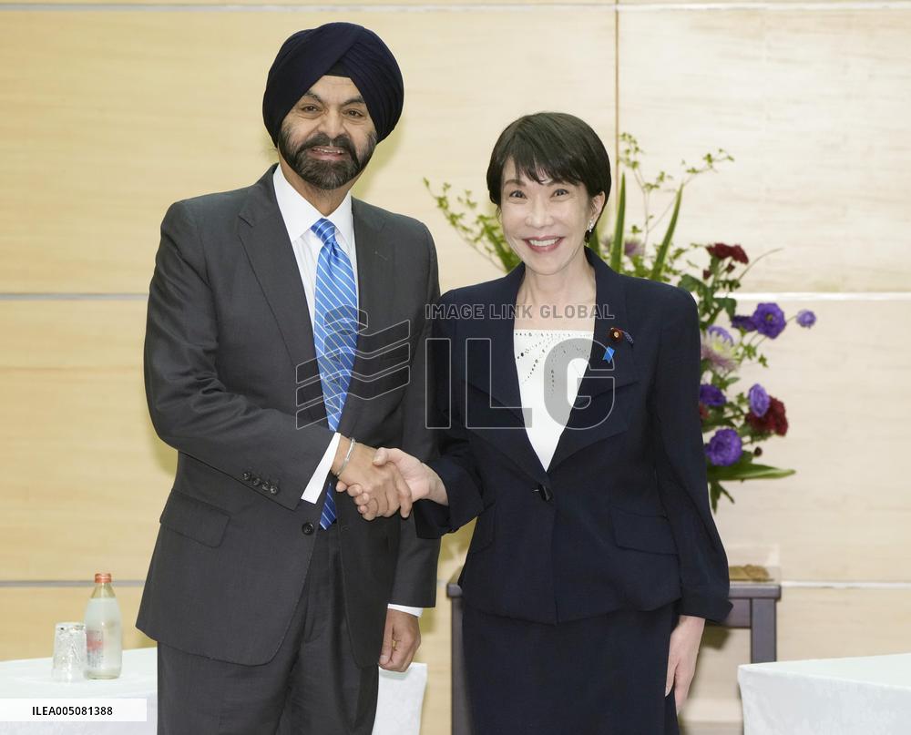 Japan PM Takaichi meets World Bank President Banga