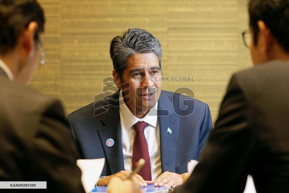 Palauan President Whipps in Tokyo
