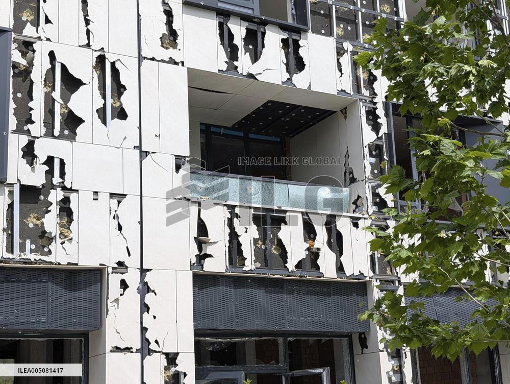 Aftermath of Russian attack on Kyiv